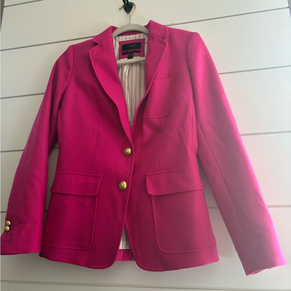 JCrew Rhoades Jacket/Blazer Fuscha Ponk. Sz2 Gorgeous Like New - Picture 3 of 10